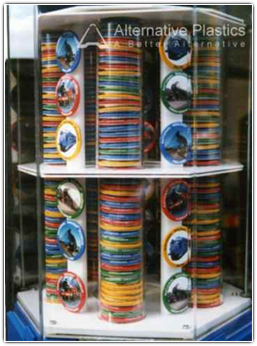 Badge Vending Machine Made From Acrylic Tube & Thermoformed Acrylic Sheet
