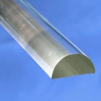 Extruded Acrylic Half Round Rod