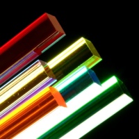 Transparent Coloured Square Acrylic Bar